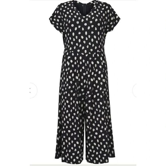 Masai Nabala Jumpsuit Polka Dot Stretch Black Size SMALL - Picture 1 of 7